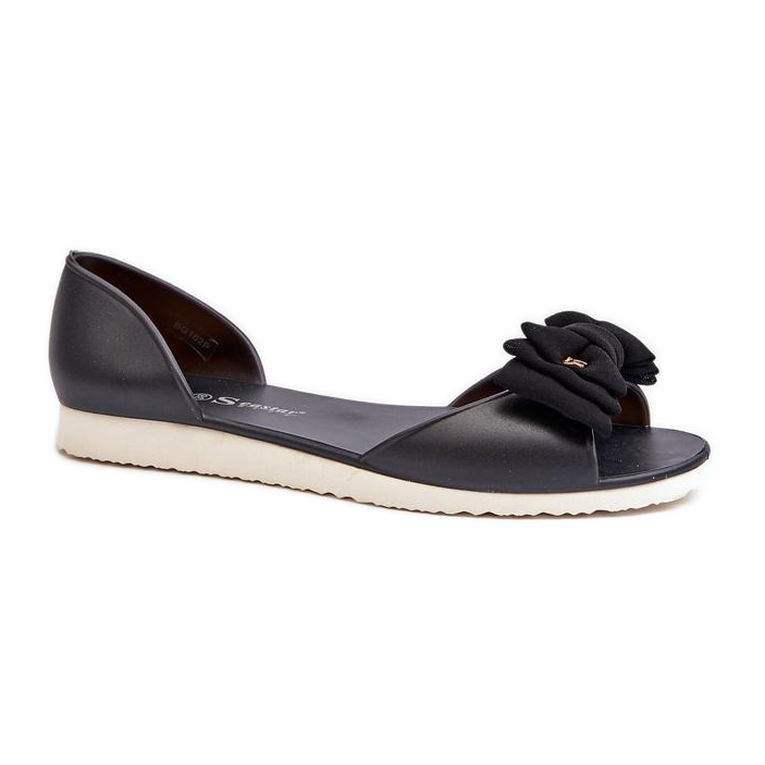 Seastar Ballerine da donna in gomma con fiocco, colore nero