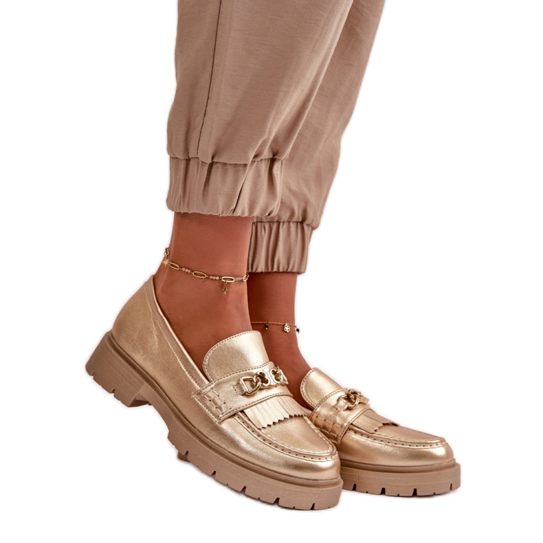 Step in style Mocassini Modello Zanita GQ8-010 Gold - Entra con stile giallo