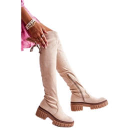 Step in style Stivali Modello Cheera UK105P Beige Chiaro - Entra con stile