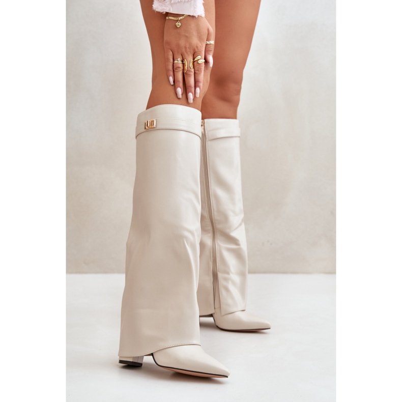 Step in style Stivali Modello Avamora CLS-296 Beige Chiaro - Entra con stile
