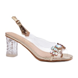 Step in style Sandali Modello Da MR38-444 Gold - Entra con stile giallo