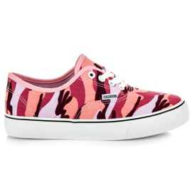 L&H Sneaker con lacci mimetiche multicolore