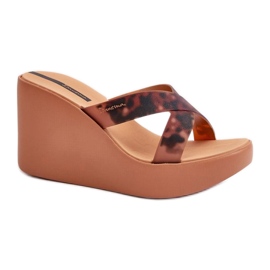 Step in style Sandalo Infradito Modello 83520 Ipanema High Fashion Slide Fem Marrone - Entra con stile