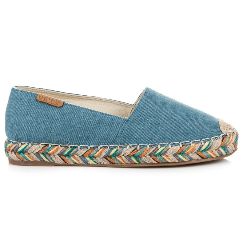 Vices Espadrillas slip-on sulla piattaforma blu