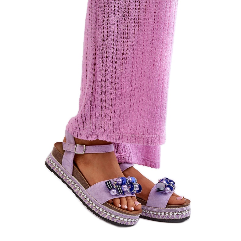 Step in style Sandali Modello S.Barski HY056 Viola - Entra con stile
