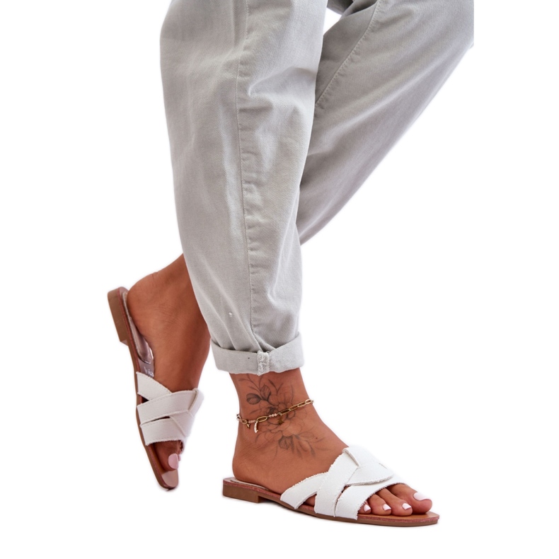 Step in style Sandalo Infradito Modello Aversa W-112 Bianco - Entra con stile bianca