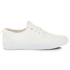 L&H Sneakers bianche con allacciatura bianco