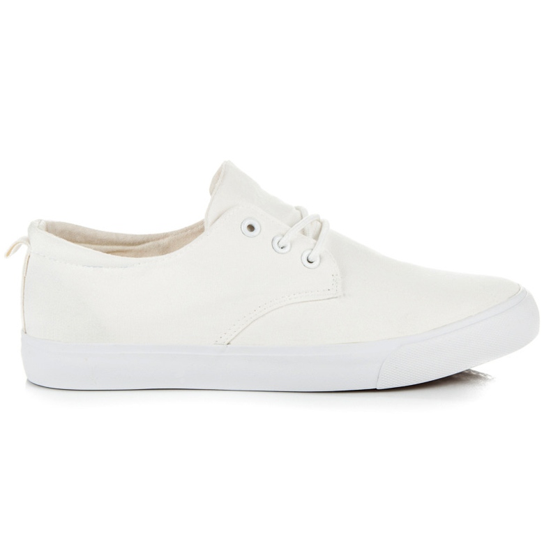 L&H Sneakers bianche con allacciatura bianca