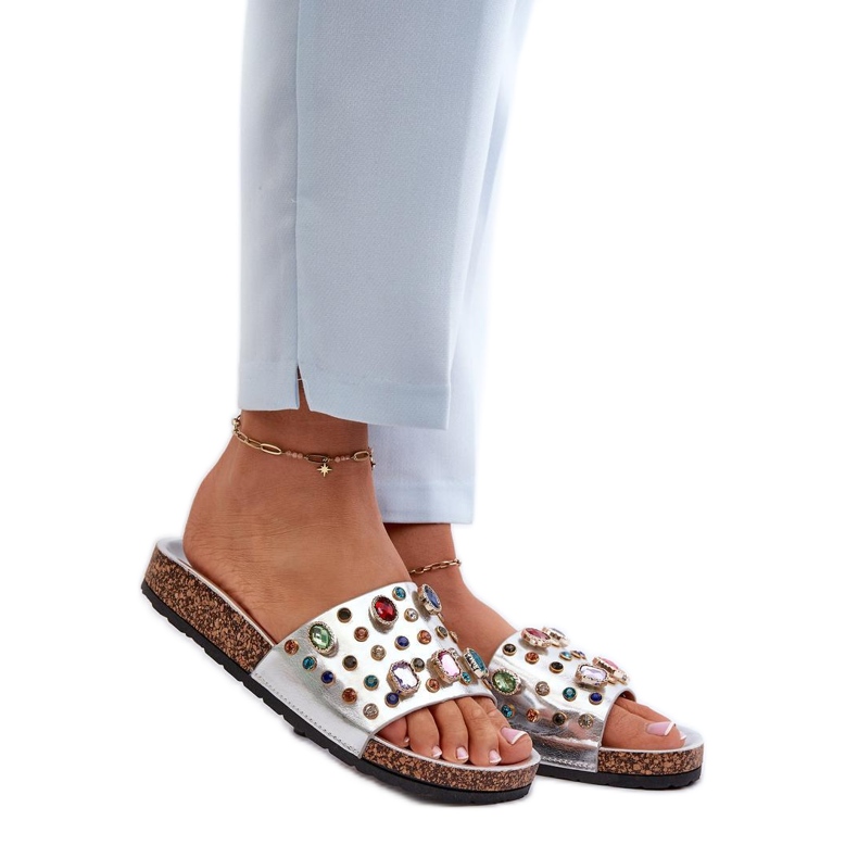 Step in style Sandalo Infradito Modello S.Barski MY122 Silver - Entra con stile grigio