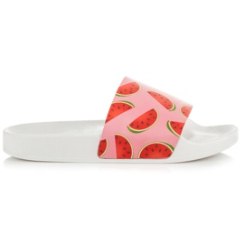 Vices Ciabatte all'anguria bianco rosso rosa