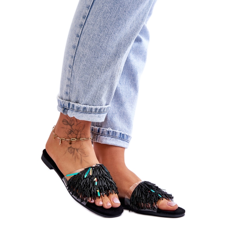 Step in style Sandalo Infradito Modello S.Barski KV-576-4 Nero - Entra con stile