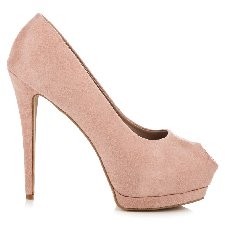 Vices Tacchi aperti in camoscio rosa