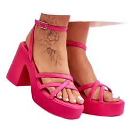 Step in style Sandali Modello Shemira 78-130 Fucsia - Entra con stile rosa