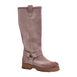 Step in style Stivali Modello Lewski 3615 Cappuccino Scamosciato - Entra con stile beige
