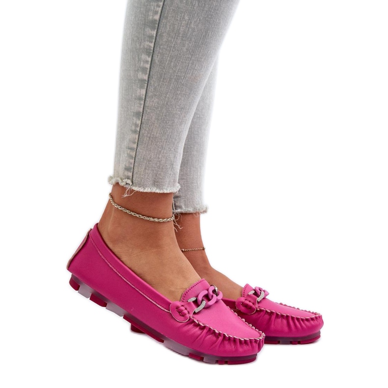 Step in style Mocassini Modello S.Barski LR339 Fucsia - Entra con stile rosa