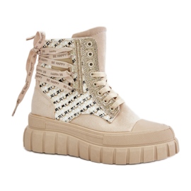 Step in style Sneakers Modello Kernia EV-335 Beige Chiaro - Entra con stile