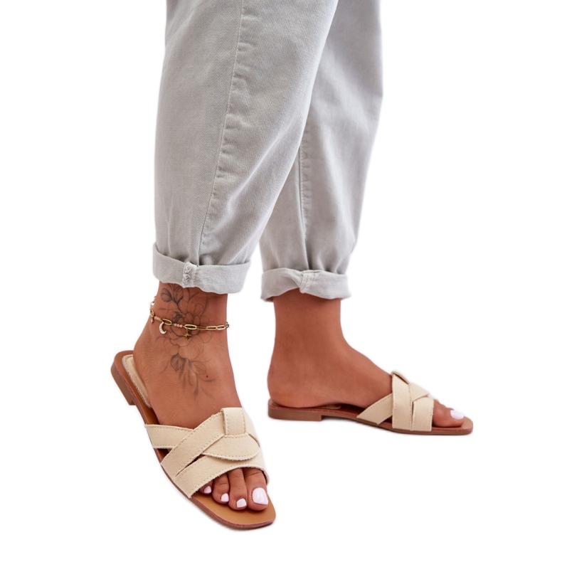 Step in style Sandalo Infradito Modello Aversa W-112 Beige - Entra con stile