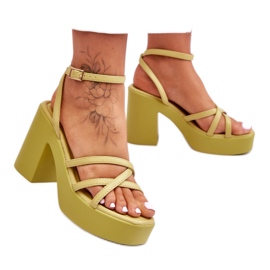 Step in style Sandali Modello Shemira 78-130 Verde - Entra con stile