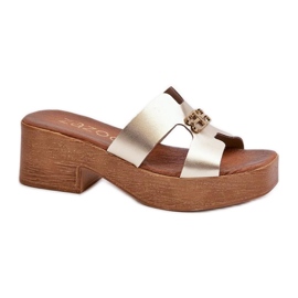 Step in style Sandalo Infradito Modello Zazoo 40412 Gold - Entra con stile giallo