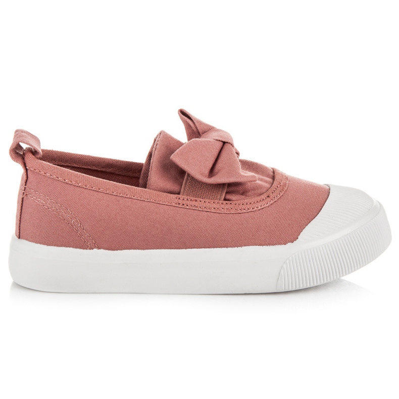 L&H Sneakers Slip-on Con Fiocco rosa