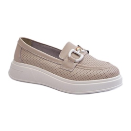 Step in style Mocassini Modello S.Barski LR720 Beige - Entra con stile