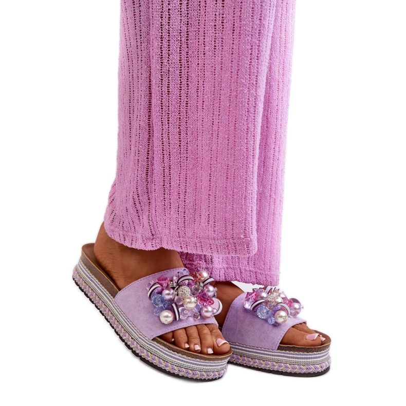 Step in style Sandalo Infradito Modello S.Barski HY077 Viola - Entra con stile