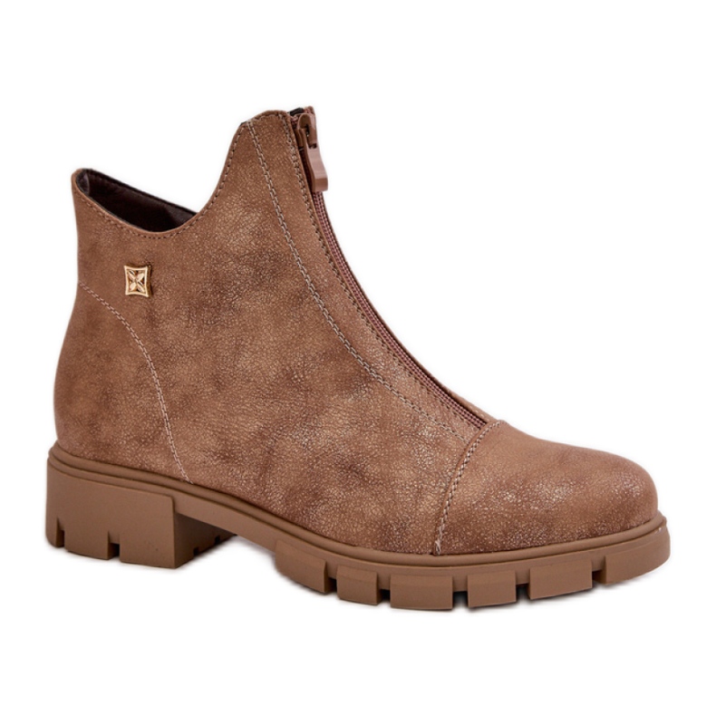 Step in style Stivali Modello Verietta RMR23123-11 Camoscio Marrone/Oro - Entra con stile