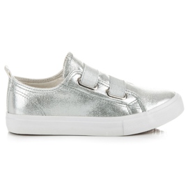 L&H Scarpe da ginnastica lucenti grigio