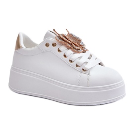Step in style Scarpe sportive Modello Naritevia YY-23 Bianco/Oro - Entra con stile