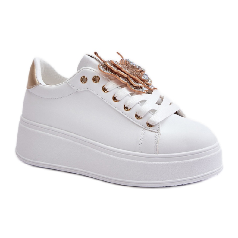 Step in style Scarpe sportive Modello Naritevia YY-23 Bianco/Oro - Entra con stile bianca