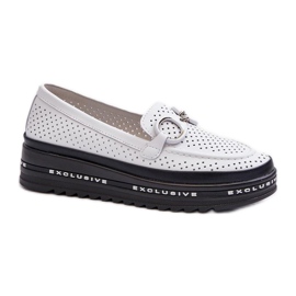Step in style Mocassini Modello S.Barski LR750 Bianco - Entra con stile