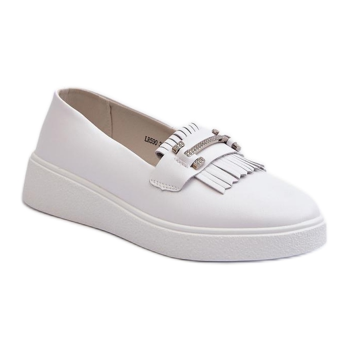 Step in style Mocassini Modello S.Barski LR590 Bianco - Entra con stile bianca
