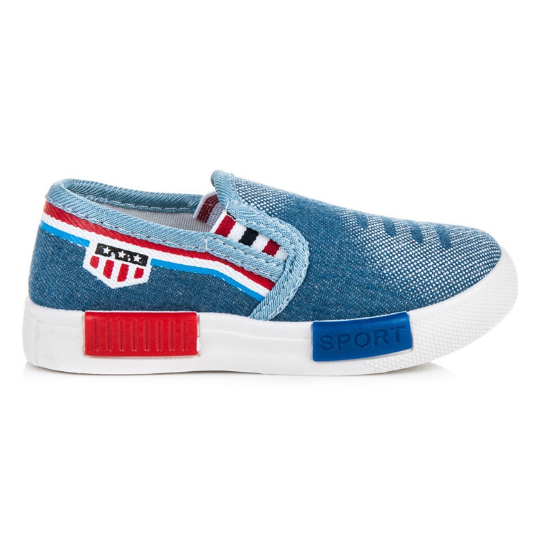 Sneakers slip-in per una ragazza blu