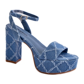 Step in style Sandali Modello Acrana JA-49 Blu - Entra con stile