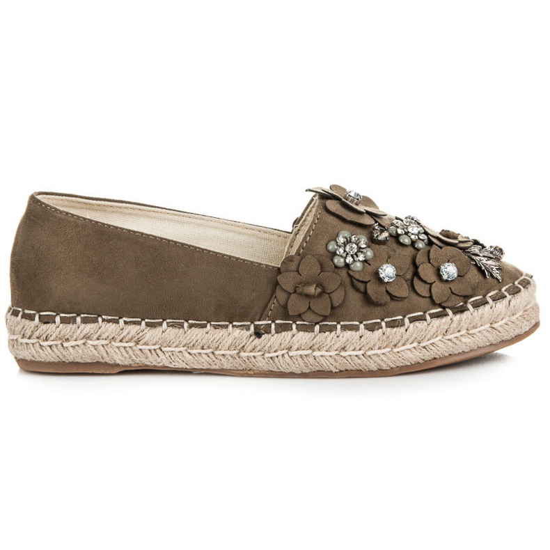 Marquiz Scarpe basse slip-on con decorazioni verde