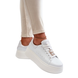 Vinceza Sneakers platform da donna di colore Bianco