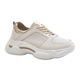 Sneakers leggere da donna BIANCO/Oro