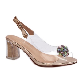 Step in style Sandali Modello Da MR38-454 Gold - Entra con stile giallo