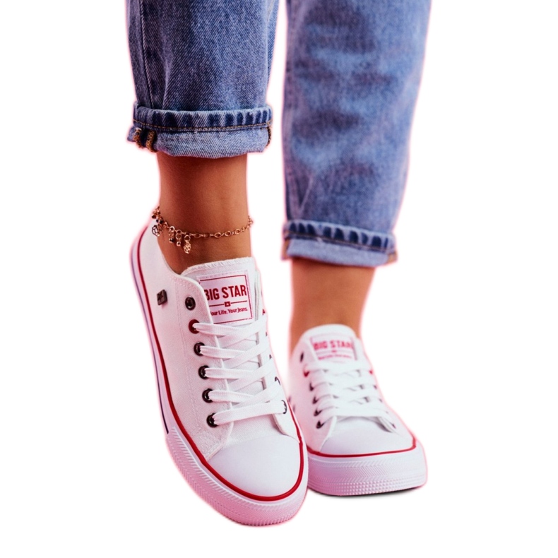 Big Star Sneakers classiche stringate bianche bianca