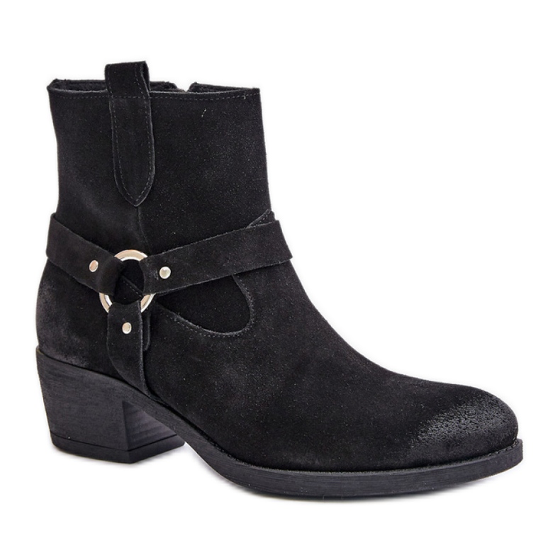 Stivaletto in camoscio Modello Zazoo Nero