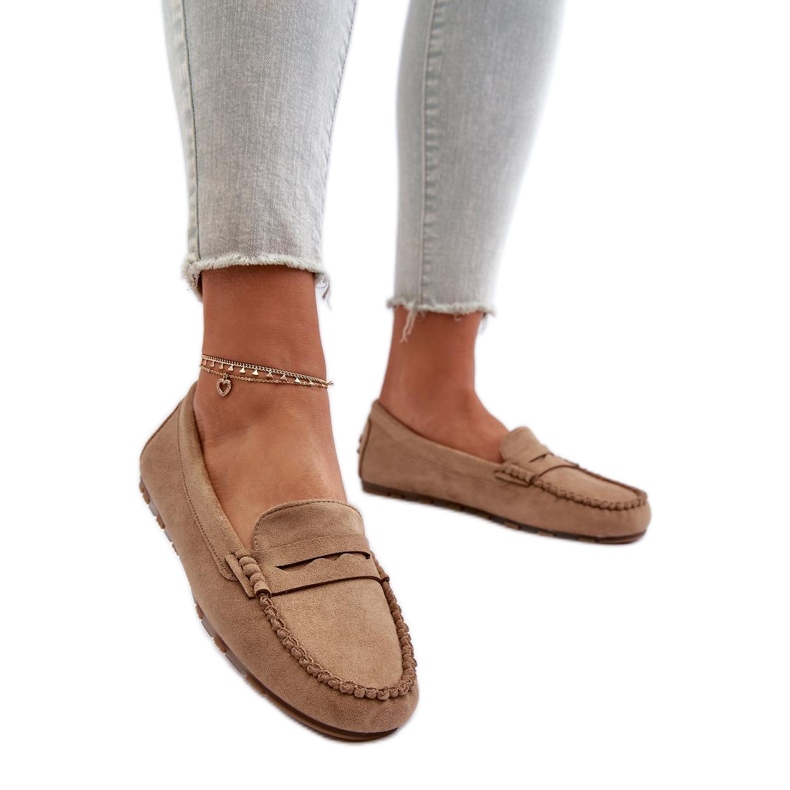 Mocassini Modello 24PB02-7673 Beige Scuro