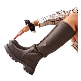 Stivali isolanti da donna 1396 kaki marrone