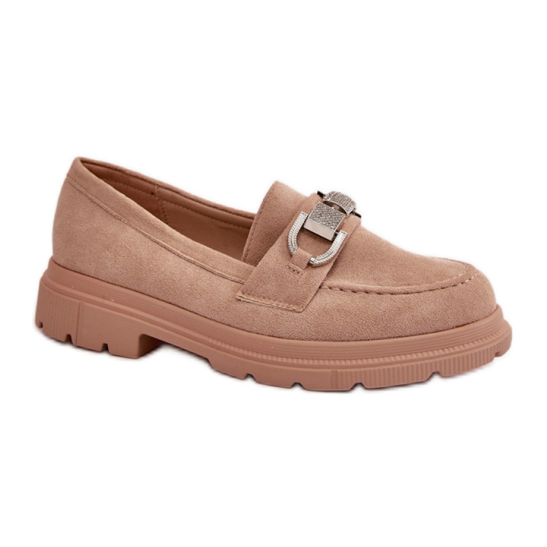 Mocassini da donna con decoro 23003 beige