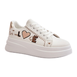 AMORE Scarpe sportive bianche bianco