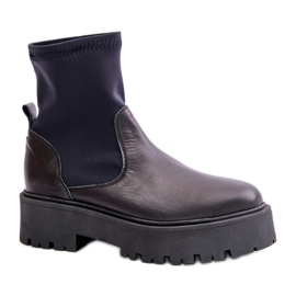 Stivaletti slip-on modello Zazoo Black nero