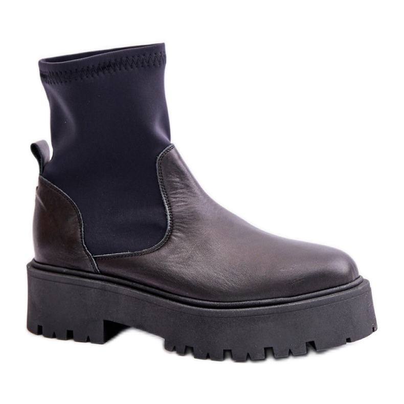 Stivaletti slip-on modello Zazoo Black nero