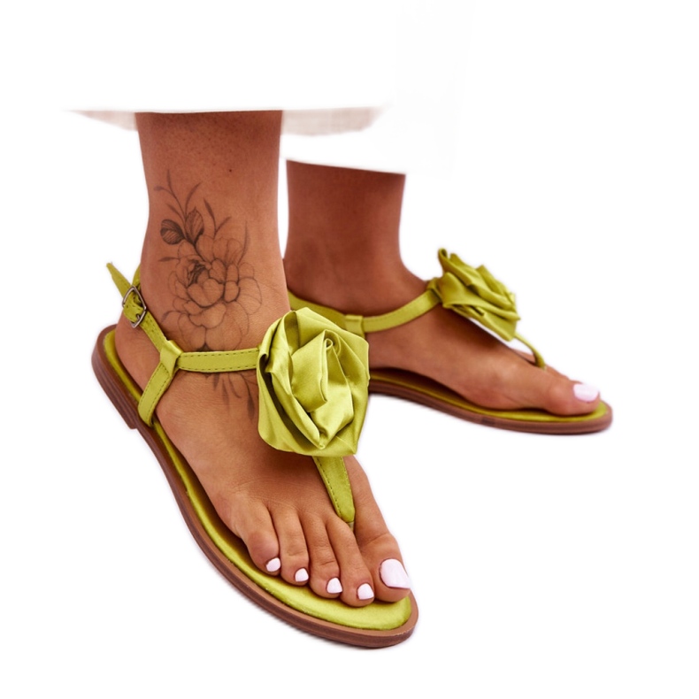 Step in style Sandali infradito Modello Carisma QQ-137 Lime - Entra con stile verde
