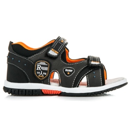 American Club Calzature estive con velcro nero