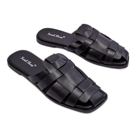 Infradito da donna in ecopelle 2522-1 nero