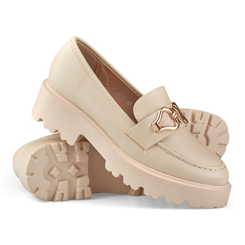 Scarpe beige con decorazione B2733BE